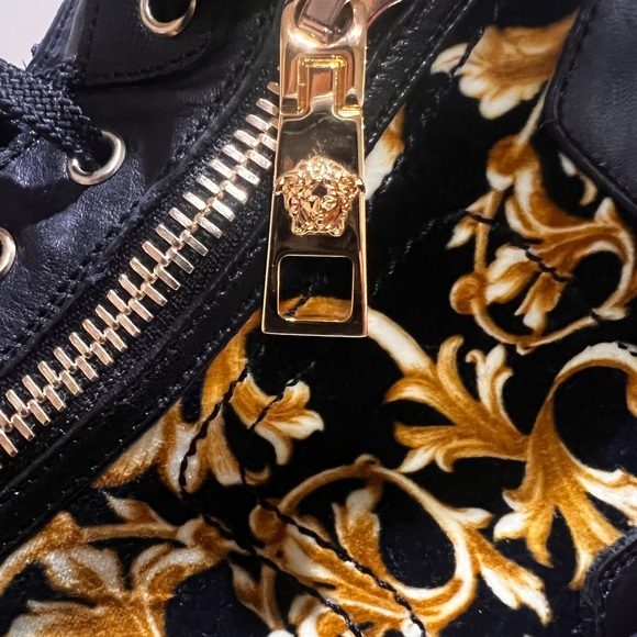 Versace | Shoes | Versace Hi Topsonly Worn 2x Like New  Versace hi tops…Only worn 2x. Like new. Leather inside and out…Originally $1200